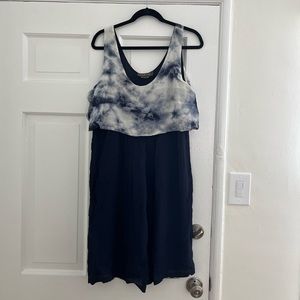 Anthropologie Pyrus Tie Dye Overlay Dress